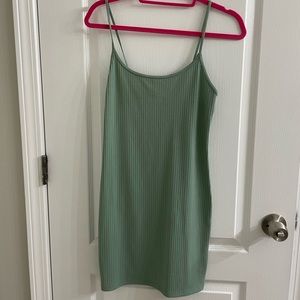 Mint green Forever21 ribbed dress, size M, worn once
